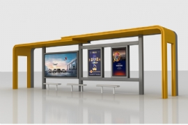 公交候車亭是一個城市交通中必要的(de)工具