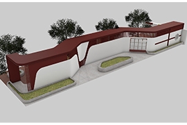浙江嘉興30米異型（xíng）廊架發貨案例
