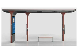 浙江湖州智能公交站台候車亭發貨（huò）案例