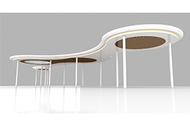 淮安公園異型廊架發貨案例