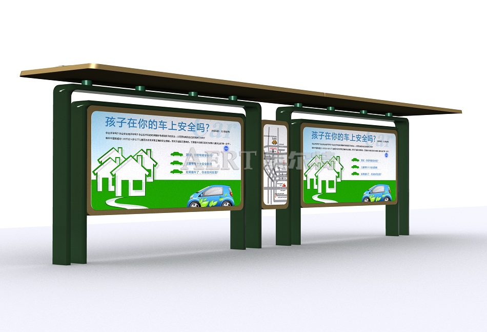 浙江杭州U型公交後候車亭