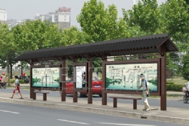 鍍鋅板材（cái）質的候車亭易生鏽嗎