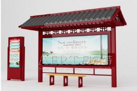 公交候車亭燈箱公（gōng）益廣告點亮城市生活