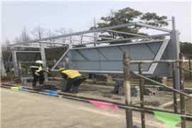 候車亭（tíng）站台掩埋的施工過程是如何進行的？
