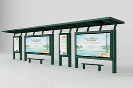 深圳經典款綠色候車亭發貨案（àn）例