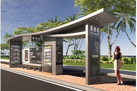 海南高端智能（néng）公交候車亭（tíng）發貨案例